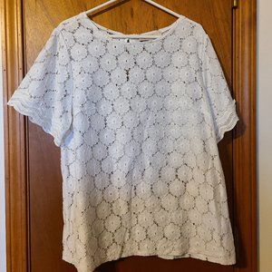White lace blouse